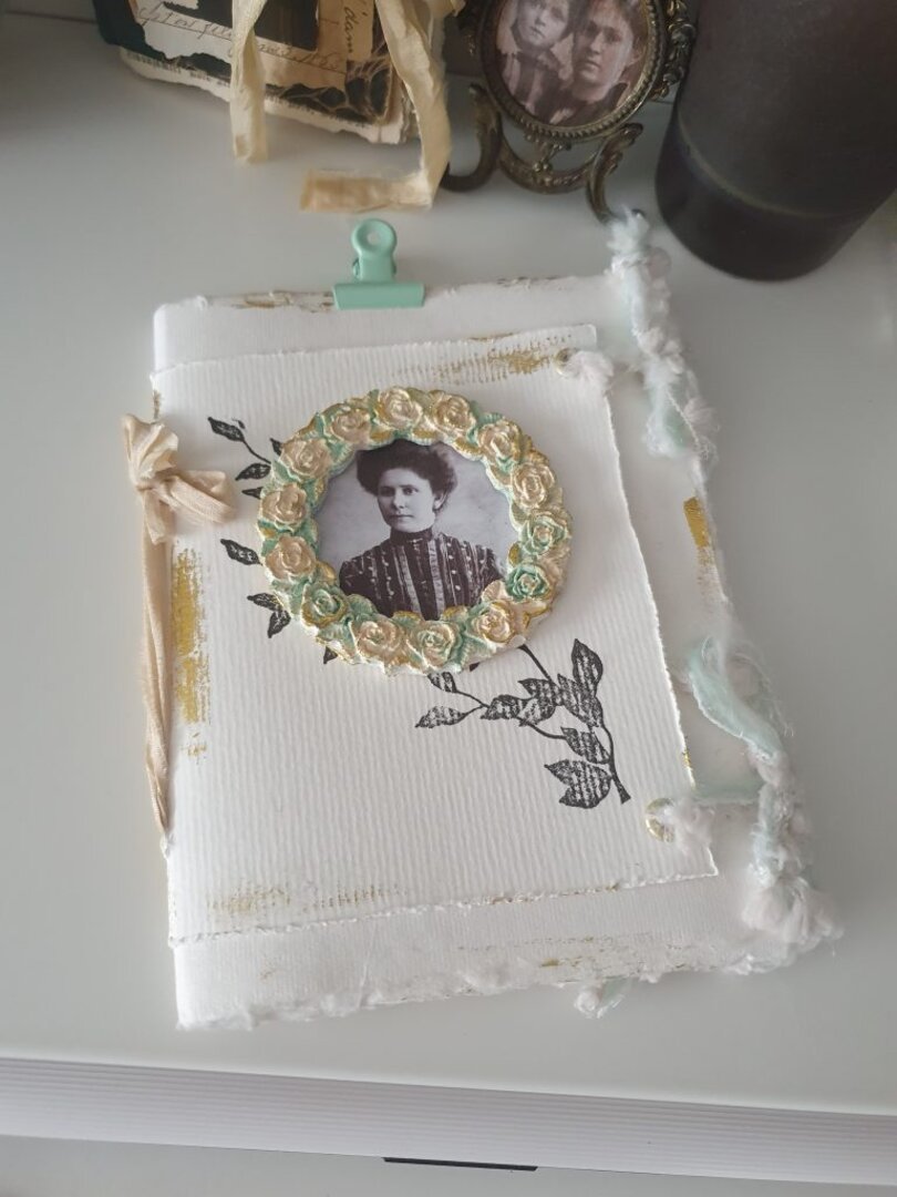 Journal Blanco y Mint