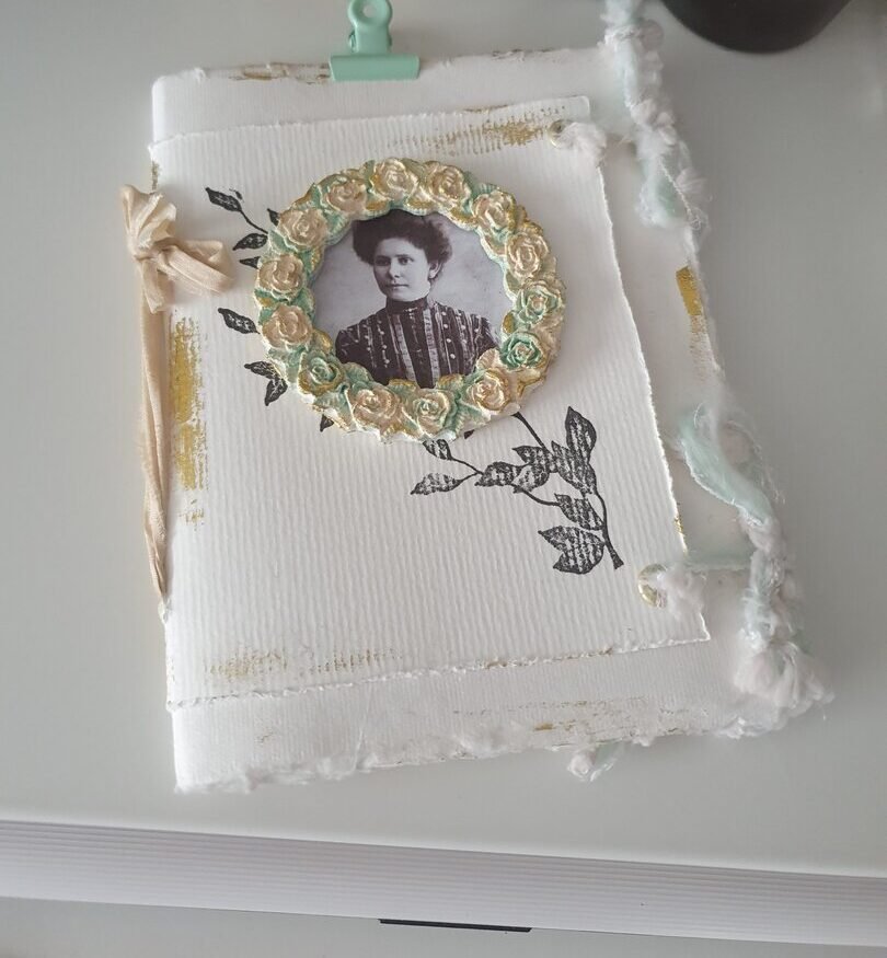 Journal Blanco y Mint